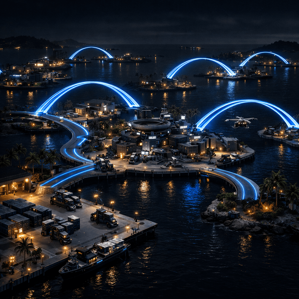 Palm Circuit island view